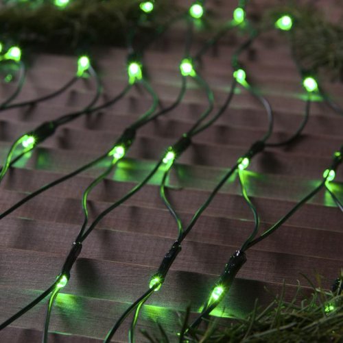 СЕТЬ, уличная УМС Ш:2м, В:1,5м, Н.Т. 3W LED-192-220V, ЗЕЛЕНЫЙ    3556885С