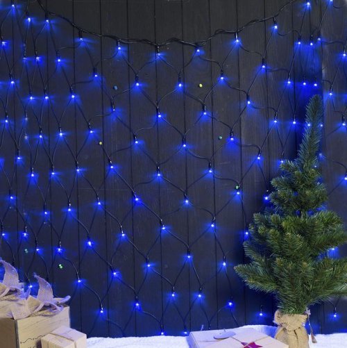 СЕТЬ, уличная УМС Ш:2м, В:1,5м, Н.Т. 3W LED-192-220V, СИНИЙ    3556883С