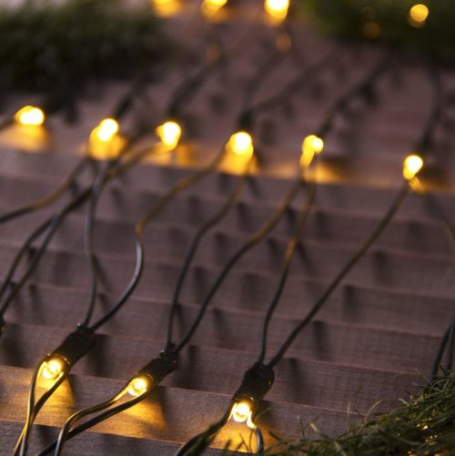 Гирлянда уличная «Сеть», УМС, 2 × 3 м, нить тёмная, 3 W, 384 LED, 220 В, свечение тёпло-белое 3556889С