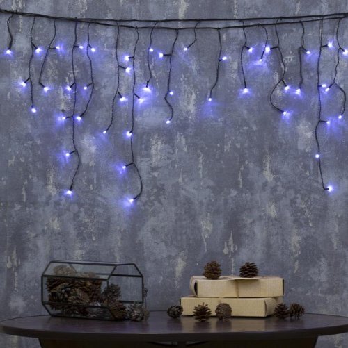 БАХРОМА, Ш:1.8 м, В:0.5 м, Н.Т. LED-48-220V, 8 режимов, БЕЛЫЙ    3556837С