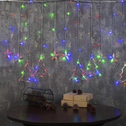 БАХРОМА, Ш:2.4 м, В:0.9 м, Н.С. "ЕЛКИ", LED-138-220V, 8 режимов, МУЛЬТИ     2361709С