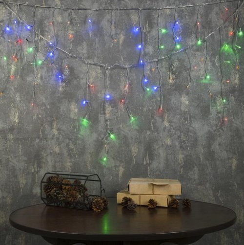 БАХРОМА, Ш:3 м, В:0.5 м, Н.С. LED-80-220V, 8 режимов, МУЛЬТИ    3556844С