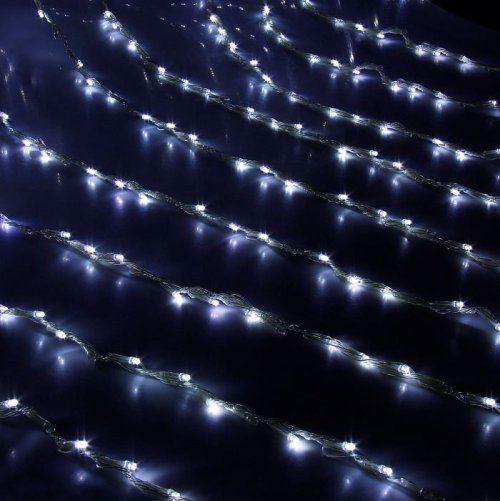 Гирлянда "Дождь" Ш:2 м, В:3 м, Н.С. LED-800-220V, контр. 8 р, БЕЛЫЙ  705970С