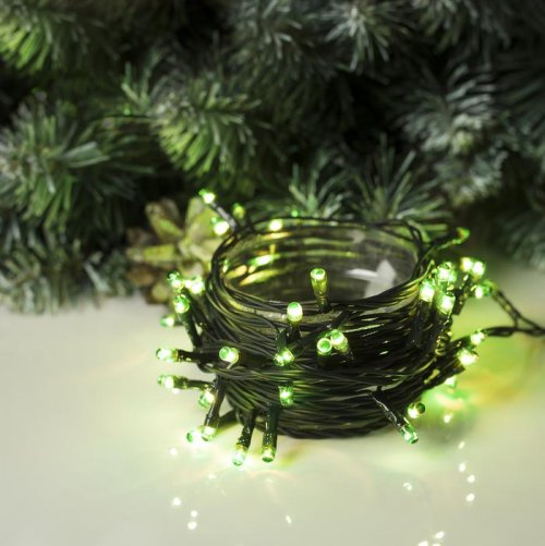 Гирлянда "Метраж" 3.5 м, Н.Т. 50 ламп, 220V, контр. 8 р, ЗЕЛЕНЫЙ  670997С