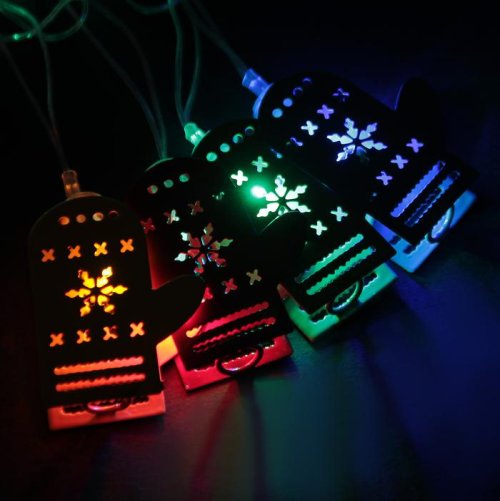 Гирлянда "Метраж" 5 м с насад. “Варежка”,6 см Н.С. LED-20-220V, контр 8р, МУЛЬТИ Уценка  2905071С