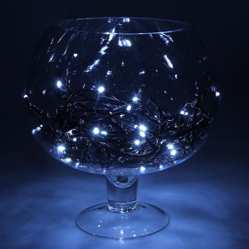 Гирлянда "Метраж" УМС, 10 м, Н.Т., LED-100-24В, б/контр., БЕЛЫЙ  1672030С