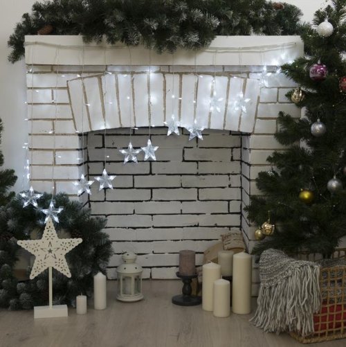 ЗАНАВЕС, "Арка" УМС вилка Ш:2,5 м, В:1,2 м, Н.С. LED-136-220V. 8 режимов, БЕЛЫЙ    3612417С