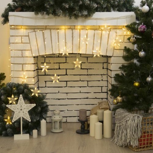 ЗАНАВЕС, "Арка" УМС вилка Ш:2,5 м, В:1,2 м, Н.С. LED-136-220V. 8 режимов, ТЕПЛЫЙ БЕЛЫЙ    3612418С