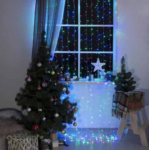 ЗАНАВЕС, УМС вилка Ш:2 м, В:3 м, Н.С. LED-720-220V, 8 режимов, МУЛЬТИ     1080470С