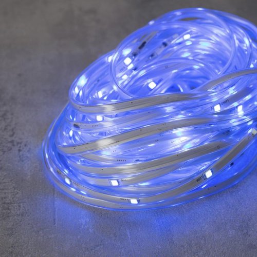 НИТЬ "Яркая лента" 10 м, SMD2835-260/20-12V, мерцание, Б/П в компл., СИНИЙ    3612332С