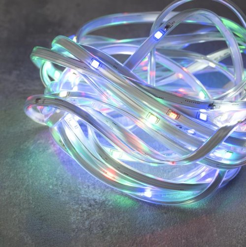 НИТЬ "Яркая лента" 5 м, SMD2835-130/10-12V, кон. 8 р. мерцание, Б/П в компл., МУЛЬТИ    3612329С