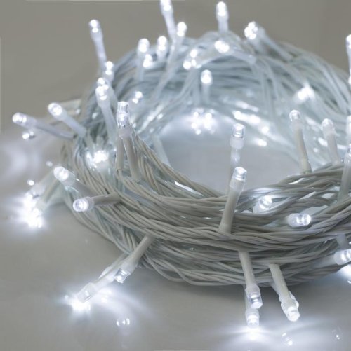 НИТЬ, 10 м, Н.Б. LED-100-220V, 8 режимов, БЕЛЫЙ    3556796С