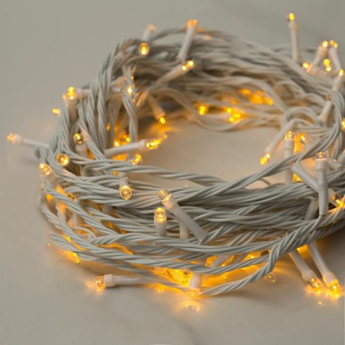 НИТЬ, 10 м, Н.Б. LED-100-220V, 8 режимов, ЖЕЛТЫЙ    3556800С