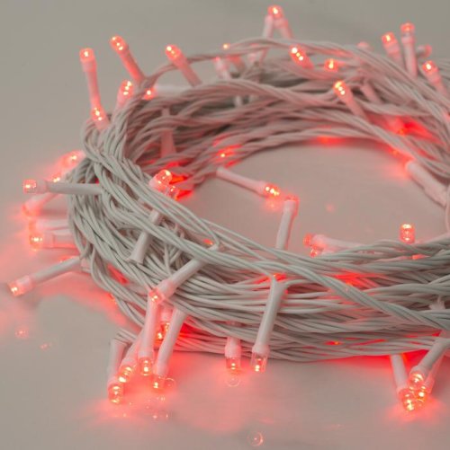 НИТЬ, 10 м, Н.Б. LED-100-220V, 8 режимов, КРАСНЫЙ    3556802С