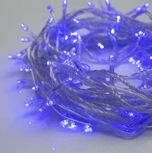 НИТЬ, 10 м, Н.С. LED-100-220V, 8 режимов, СИНИЙ    3556782С