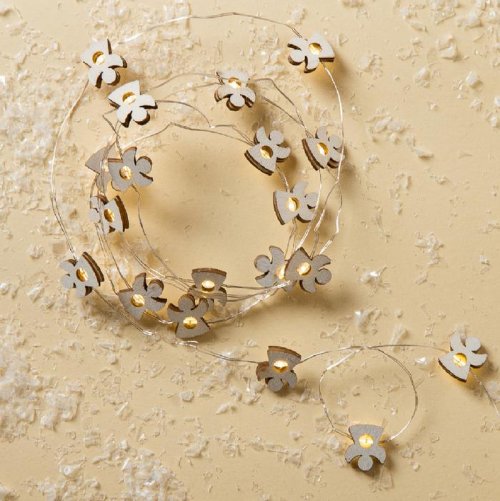 НИТЬ, 2 м, "Роса", с насад, "Ангел белый", LED-20-3V, 2*АА (не в компл), фиксинг, Т/БЕЛЫЙ     3667534С