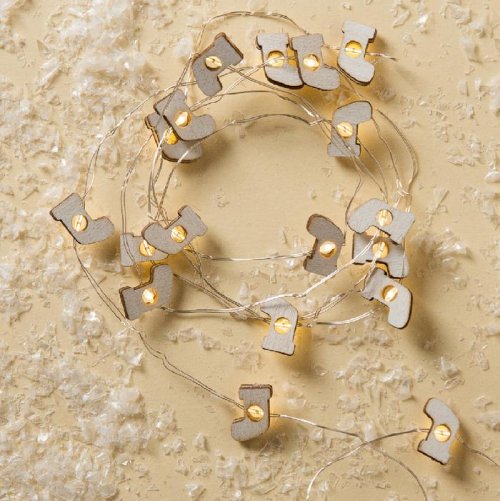 НИТЬ, 2 м, "Роса", с насад, "Носок белый", LED-20-3V, 2*АА (не в компл), фиксинг, Т/БЕЛЫЙ     3667513С