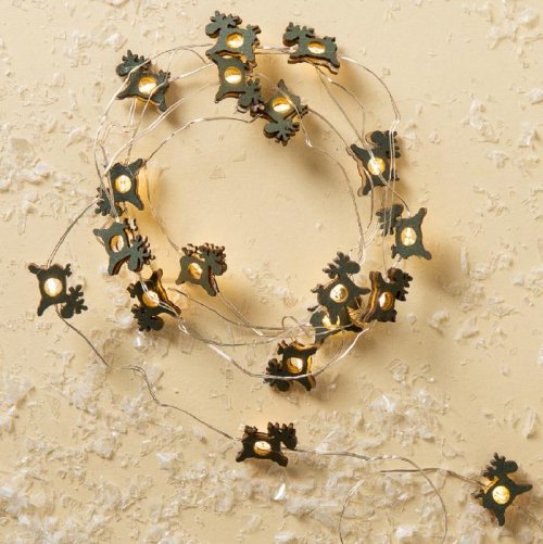 НИТЬ, 2 м, "Роса", с насад, "Олень синий", LED-20-3V, 2*АА (не в компл), фиксинг, Т/БЕЛЫЙ     3667526С