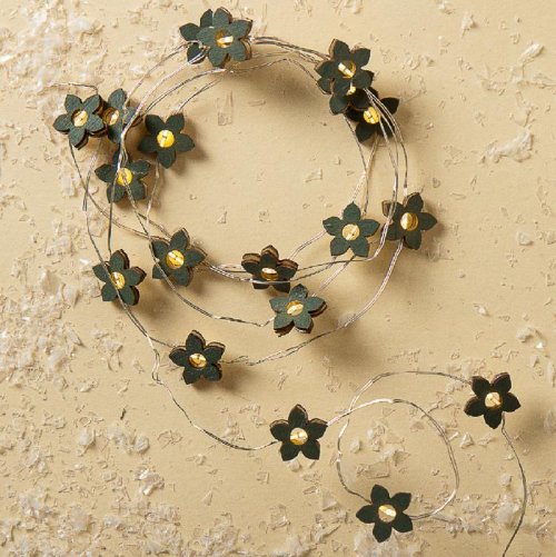 НИТЬ, 2 м, "Роса", с насад, "Цветок синий", LED-20-3V, 2*АА (не в компл), фиксинг, Т/БЕЛЫЙ    3667517С