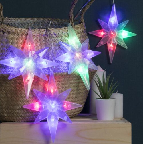 НИТЬ, 2 м, с насад. "Полярная звезда матовая", 18,5х15,5 см, Н.С. LED-30-220V 3612452С