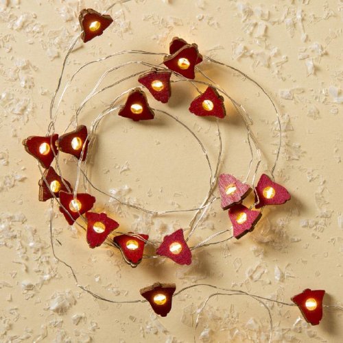 НИТЬ, 2м, "Роса", с насад, "Колокольчик красный",LED-20-3V,2*АА(не в компл) 3667512С