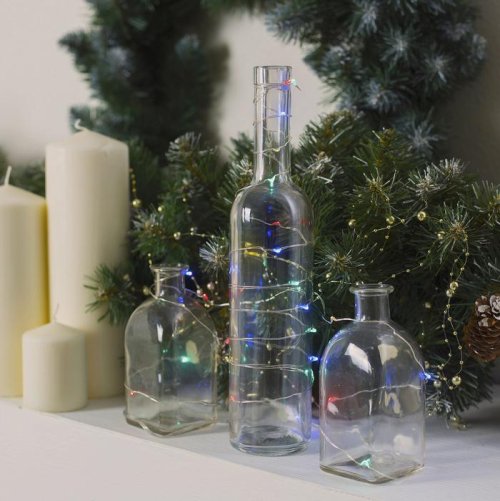 НИТЬ, 3 м. "Роса", LED-30-6V, (LR2032 2 шт.в комплекте), 1 режим, МУЛЬТИ     2433892С