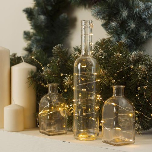 НИТЬ, 3 м. "Роса", LED-30-6V, (LR2032 2 шт.в комплекте), 1 режим, ТЕПЛО-БЕЛЫЙ     2433886С