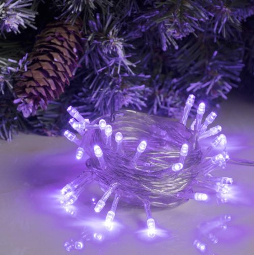 НИТЬ, 4 м, Н.С. LED-40-4,5 V, (АА*3 шт.не в компл.), 2 режима, ФИОЛЕТОВЫЙ     806823С