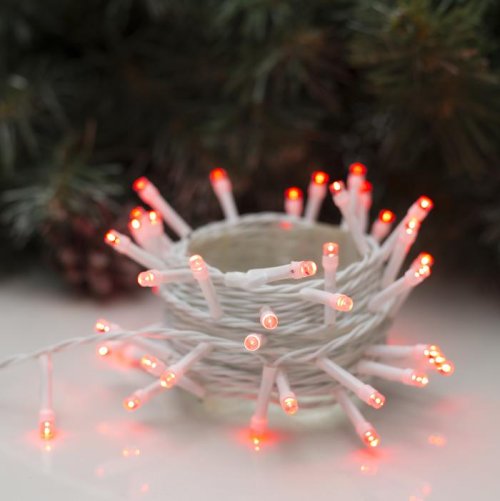 НИТЬ, 5 м, Н.Б. LED-50-220V, 8 режимов, КРАСНЫЙ    3556778С