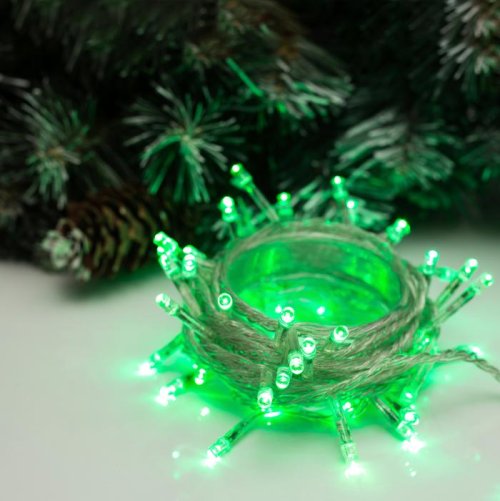 НИТЬ, 5 м, Н.С. LED-50-220V, 8 режимов, ЗЕЛЕНЫЙ    3556761С