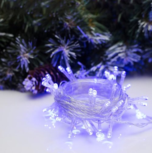 НИТЬ, 5 м, Н.С. LED-50-220V, 8 режимов, СИНИЙ    3556758С