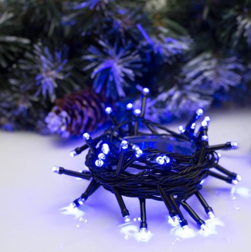 НИТЬ, 5 м, Н.Т. LED-50-220V, 8 режимов, СИНИЙ    3556766С