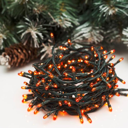 НИТЬ, 7 м, Н.Т. 180 ламп, 220V, 8 режимов, ЖЕЛТЫЙ     671005С