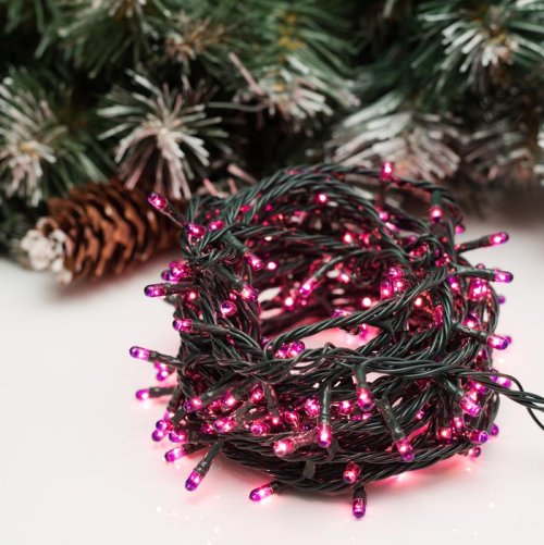 НИТЬ, 7 м, Н.Т. 180 ламп, 220V, 8 режимов, ФИОЛЕТ     187158С