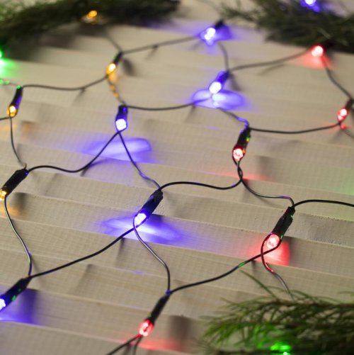 СЕТЬ, на елку с кольцом, диаметр 1,5 м, Н.Т. LED-204-220V, 8 р, МУЛЬТИ     1585760С