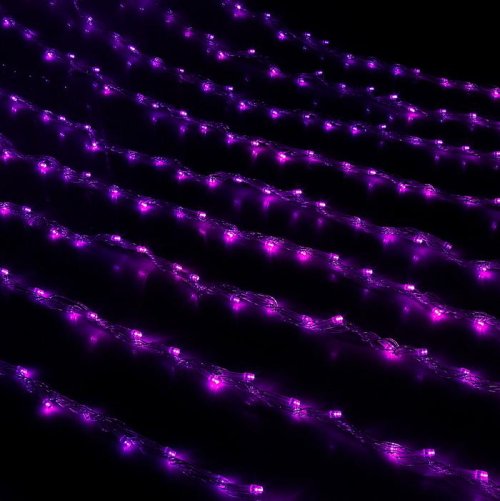 Гирлянда "Дождь" улич. Ш:2 м, В:3 м, Н.С. LED-800-220V, контр. 8 р, ФИОЛЕТ  187301С