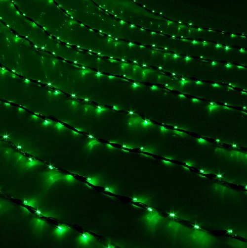 Гирлянда "Дождь" улич. Ш:2 м, В:3 м, Н.Т. LED-800-220V, контр. 8 р, ЗЕЛЕНЫЙ  187302С