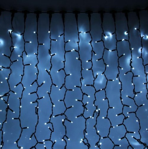 Гирлянда "Занавес" улич. УМС, 2х6 м, каучук Н.Т, LED-1520-220V, шнур питания Н.Т, БЕЛЫЙ    2332861С