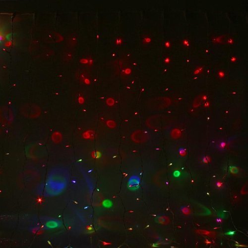 Гирлянда "Занавес" улич. УМС, Ш:2 м, В:3 м, Н.Б. 2W LED-760-220V, БЕЗ контр. МУЛЬТИ(RGB)  1080217С