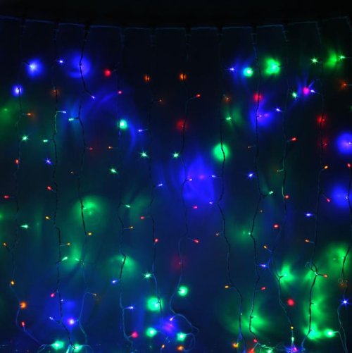 Гирлянда "Занавес" улич. УМС, Ш:2 м, В:3 м, Н.Б. 3W LED-760-220V, БЕЗ контр. МУЛЬТИ  1080209С