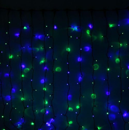 Гирлянда "Занавес" улич. УМС, Ш:2 м, В:3 м, Н.Т. 2W LED-760-220V, БЕЗ контр. МУЛЬТИ(RG/RB)  1080239С