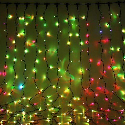 Гирлянда "Занавес" улич. УМС, Ш:2 м, В:3 м, Н.Т. 2W LED-760-220V, БЕЗ контр. МУЛЬТИ(RGB)  1080240С