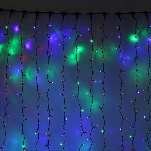 Гирлянда "Занавес" улич. УМС, Ш:2 м, В:3 м, Н.Т. 2W LED-760-220V, БЕЗ контр. фикс МУЛЬТИ  1080242С