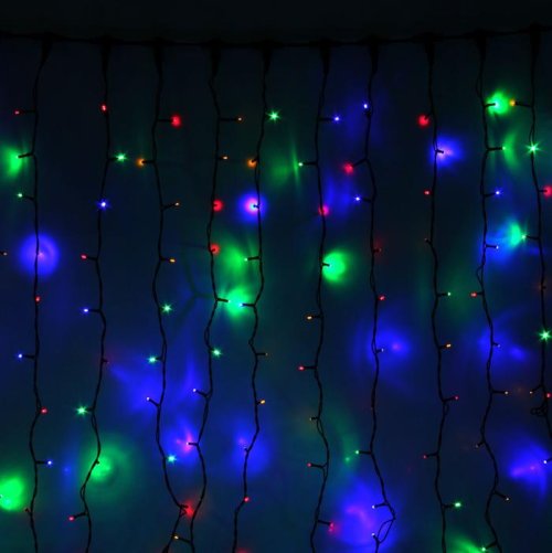 Гирлянда "Занавес" улич. УМС, Ш:2 м, В:3 м, Н.Т. 3W LED-760-220V, БЕЗ контр. МУЛЬТИ  1080232С