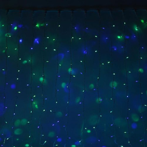 Гирлянда "Занавес" улич. УМС, Ш:2 м, В:6 м, Н.Б. 2W LED-1440-220V, БЕЗ контр. МУЛЬТИ(RG/RB)  1080262С