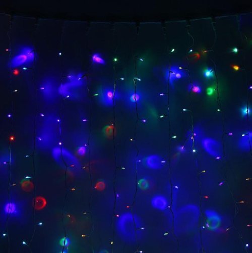 Гирлянда "Занавес" улич. УМС, Ш:2 м, В:6 м, Н.Б. 2W LED-1440-220V, БЕЗ контр. МУЛЬТИ(RGB)  1080263С