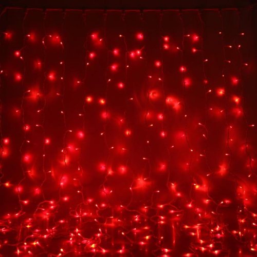 Гирлянда "Занавес" улич. УМС, Ш:2 м, В:6 м, Н.Б. 2W LED-1440-220V, БЕЗ контр. фикс КРАСНЫ  1080268С
