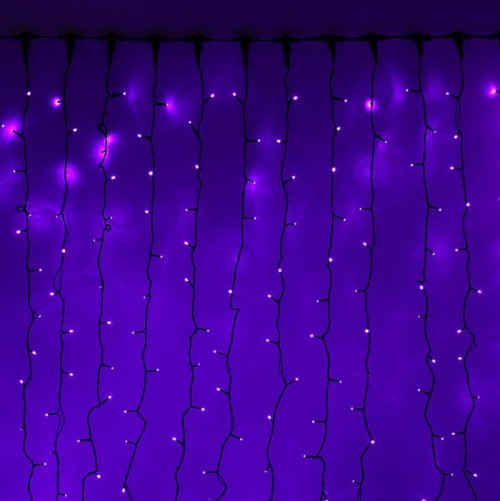 Гирлянда "Занавес" улич. УМС, Ш:2 м, В:6 м, Н.Т. 3W LED-1440-220V, БЕЗ контр. ФИОЛЕТ  1080284С