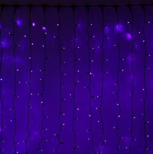 Гирлянда "Занавес" улич. УМС, Ш:2м, В:6м, Н.Т. 2W LED-1440/280-220V, БЕЗ контр. мерц ФИОЛ  1080300С