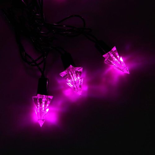 Гирлянда "Метраж" улич. с насад. "Елка маленькая" 5 м, Н.Т. LED-40-220V, контр. 8 р, РОЗОВ  1080096С